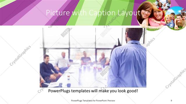 Picture with Caption presentation slide layout