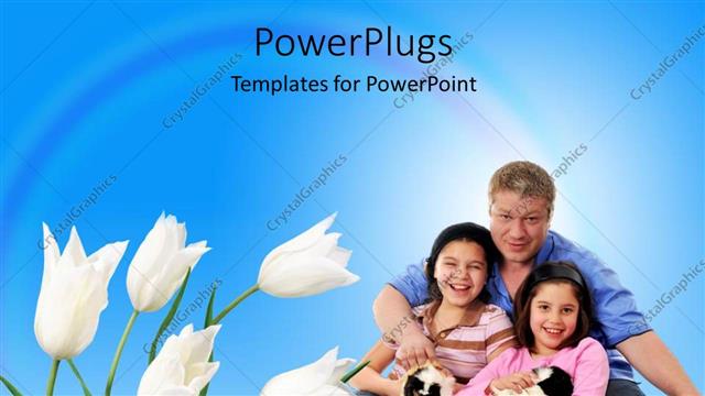  Presentation with pets - Family enjoying with their pets and flowers