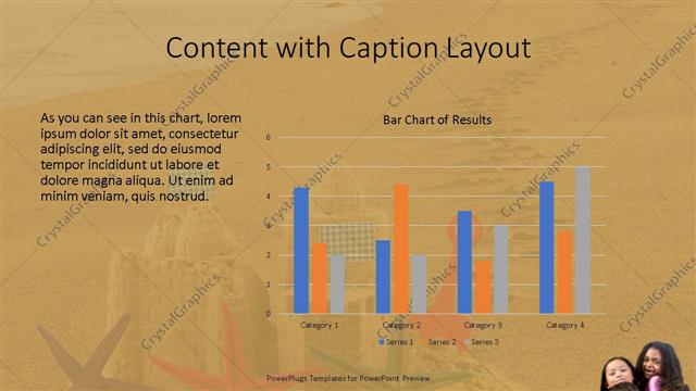 Content with Caption presentation slide layout