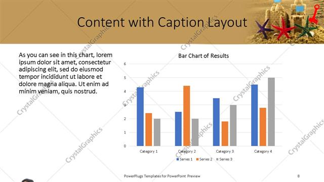 Content with Caption presentation slide layout