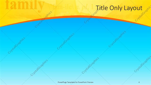 Title Only presentation slide layout