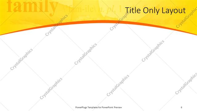 Title Only presentation slide layout
