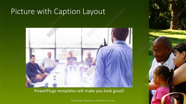 Picture with Caption presentation slide layout