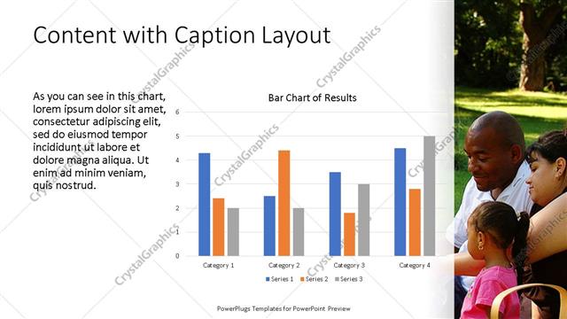 Content with Caption presentation slide layout