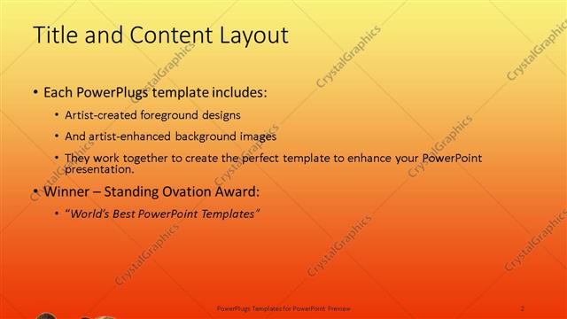 Title and Content presentation slide layout