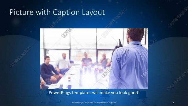 Picture with Caption presentation slide layout