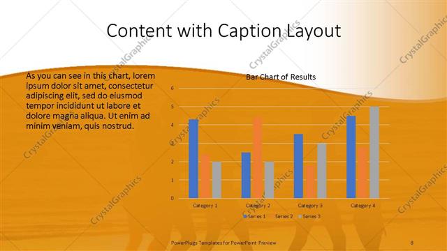 Content with Caption presentation slide layout
