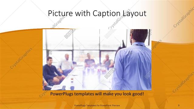 Picture with Caption presentation slide layout