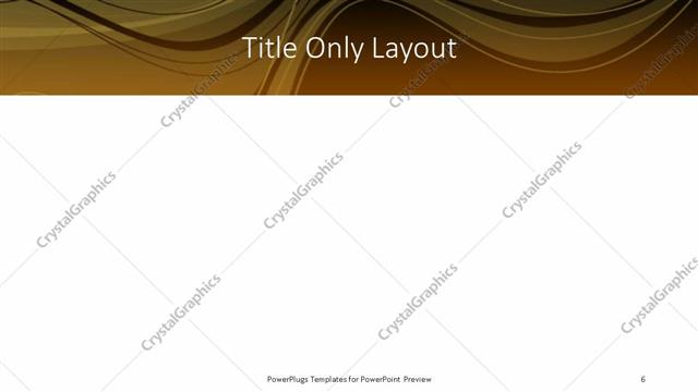 Title Only presentation slide layout