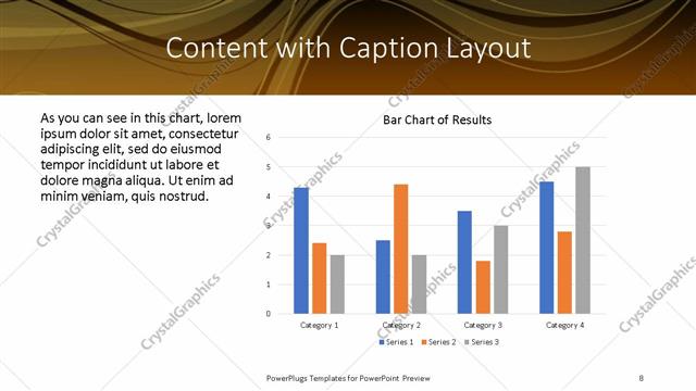 Content with Caption presentation slide layout
