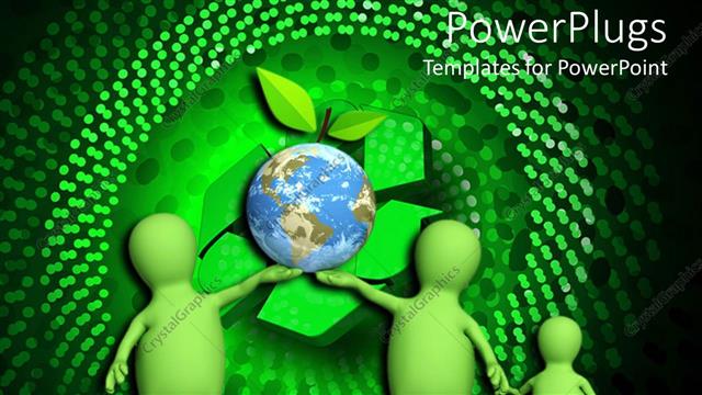  Presentation with environment protection - A family holding the protection of environment sign