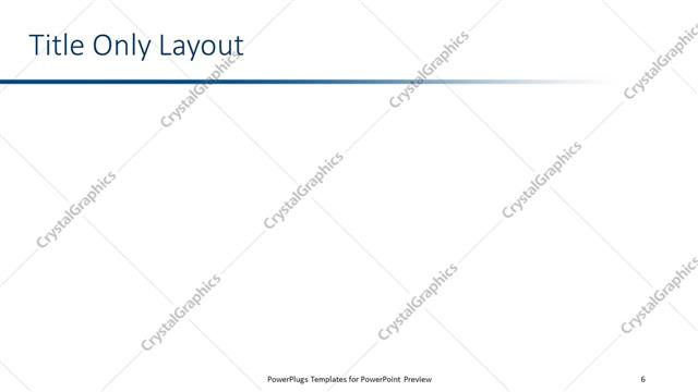 Title Only presentation slide layout