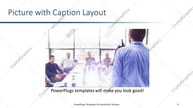 Picture with Caption presentation slide layout