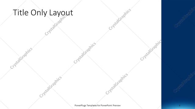 Title Only presentation slide layout