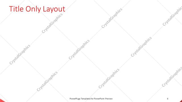 Title Only presentation slide layout