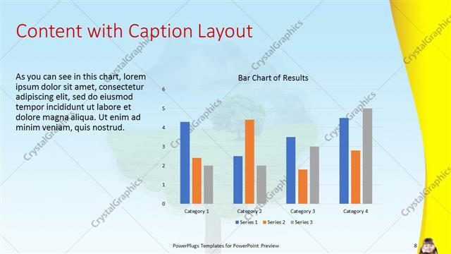 Content with Caption presentation slide layout