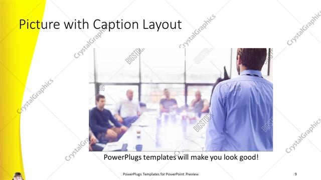 Picture with Caption presentation slide layout