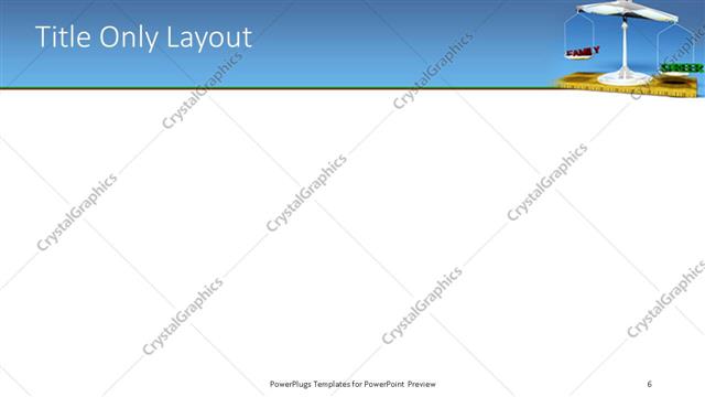 Title Only presentation slide layout