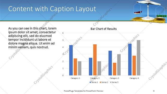 Content with Caption presentation slide layout