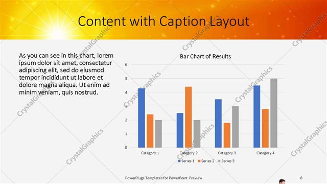 Content with Caption presentation slide layout