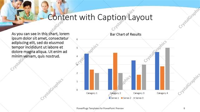 Content with Caption presentation slide layout