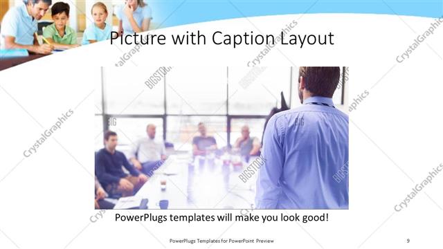 Picture with Caption presentation slide layout