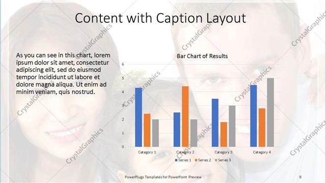 Content with Caption presentation slide layout