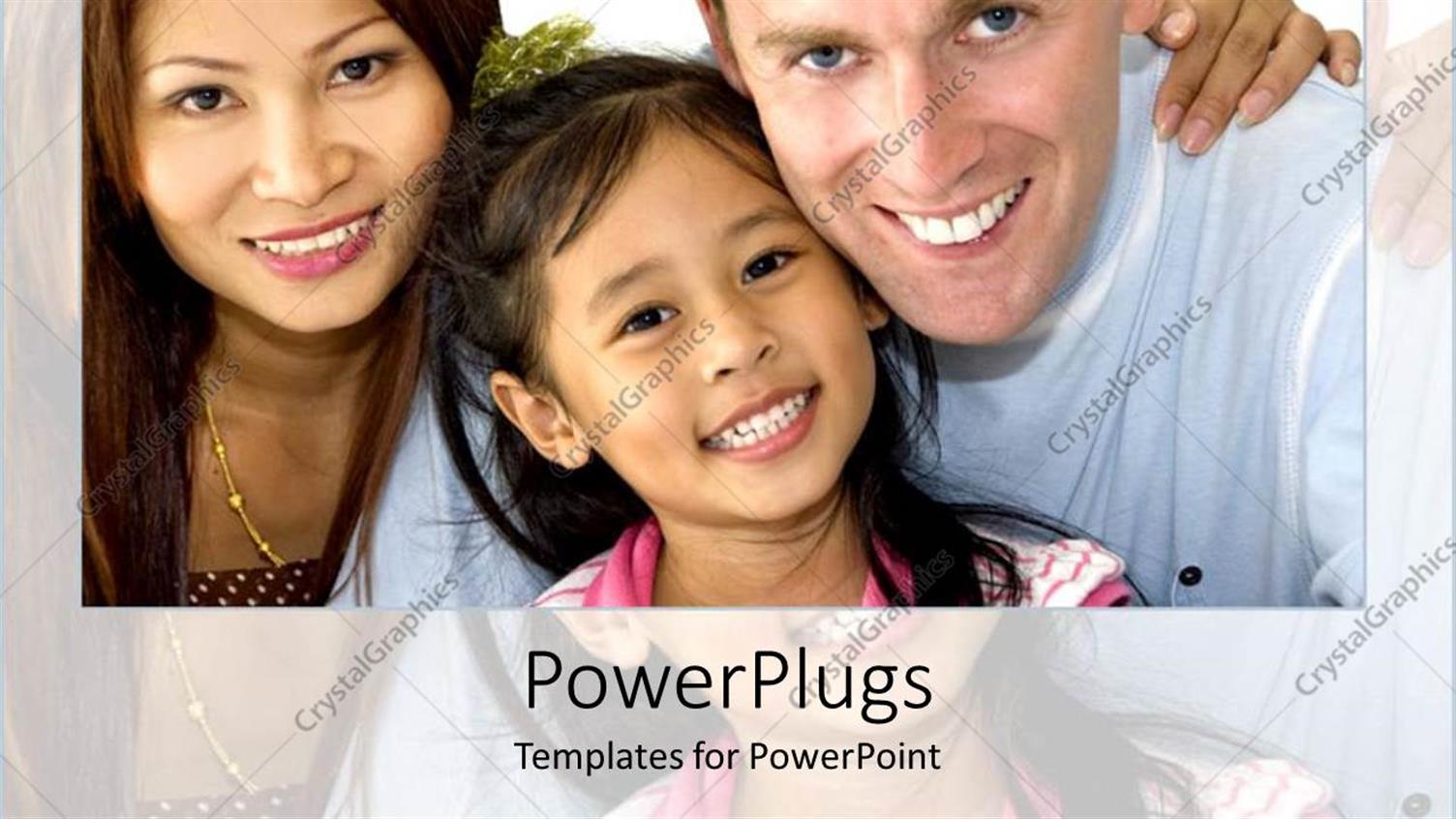 Featuring Family of Three with American Father and Asian Mom