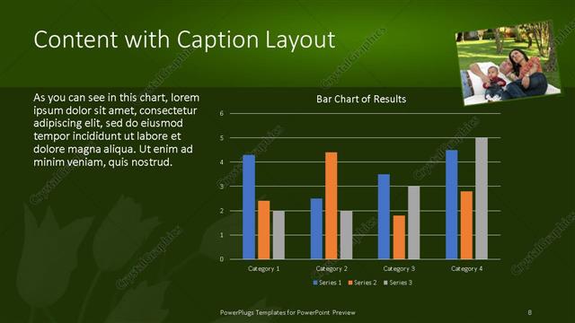 Content with Caption presentation slide layout