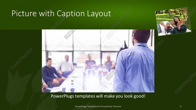 Picture with Caption presentation slide layout