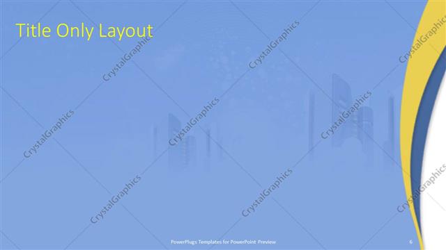 Title Only presentation slide layout