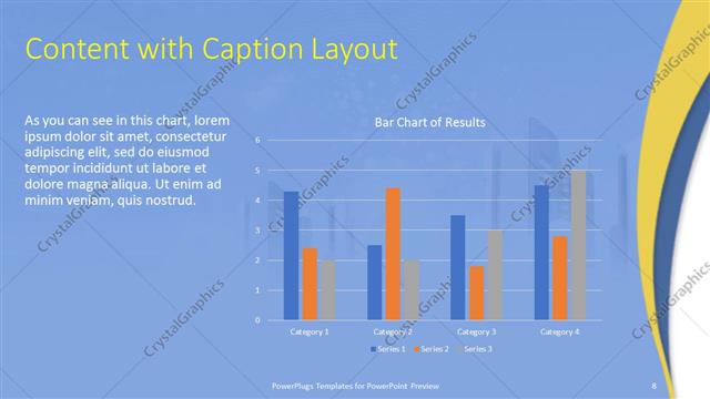 Content with Caption presentation slide layout