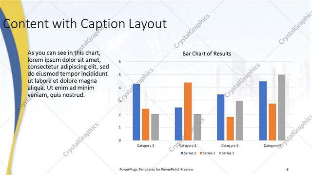 Content with Caption presentation slide layout