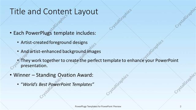 Title and Content presentation slide layout