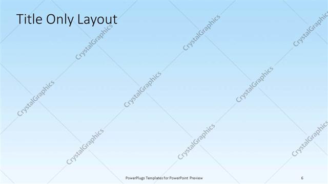 Title Only presentation slide layout