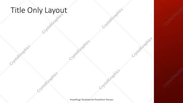 Title Only presentation slide layout