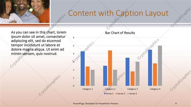 Content with Caption presentation slide layout
