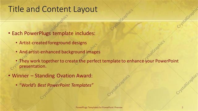 Title and Content presentation slide layout