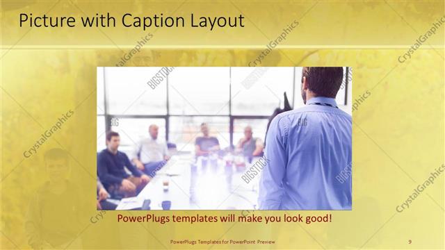 Picture with Caption presentation slide layout