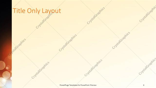 Title Only presentation slide layout