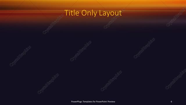 Title Only presentation slide layout