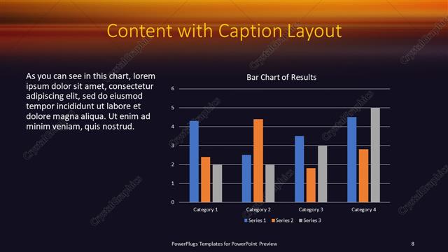 Content with Caption presentation slide layout