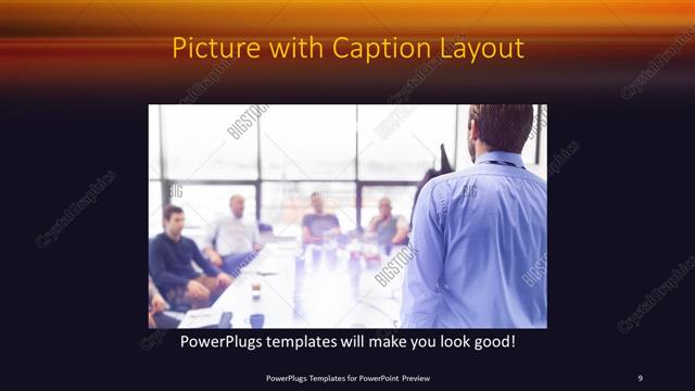 Picture with Caption presentation slide layout
