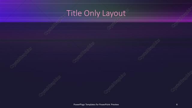 Title Only presentation slide layout