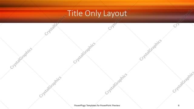 Title Only presentation slide layout