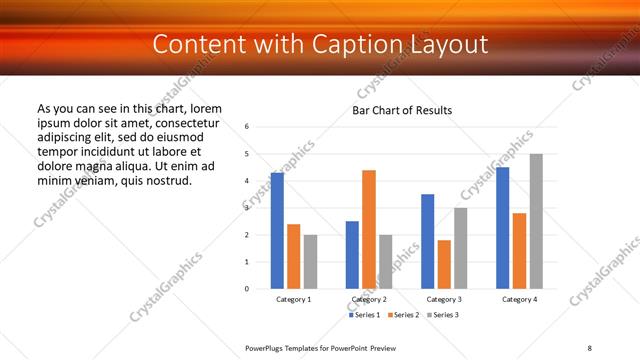 Content with Caption presentation slide layout