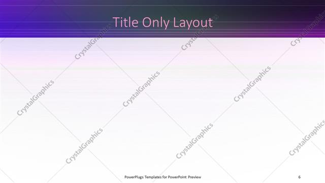 Title Only presentation slide layout