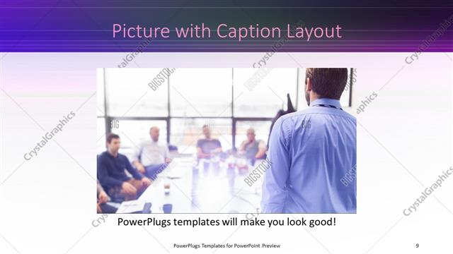 Picture with Caption presentation slide layout
