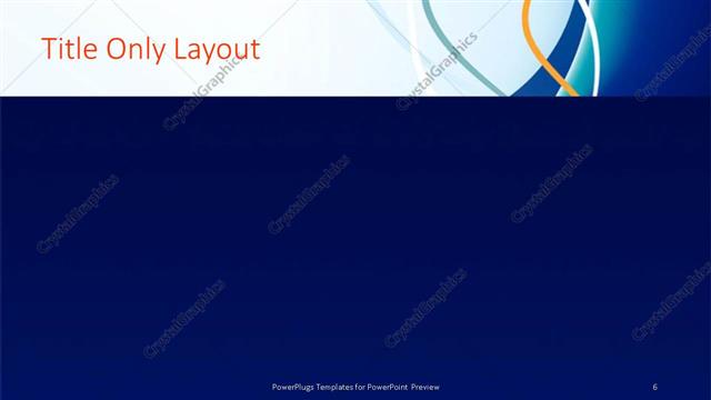 Title Only presentation slide layout
