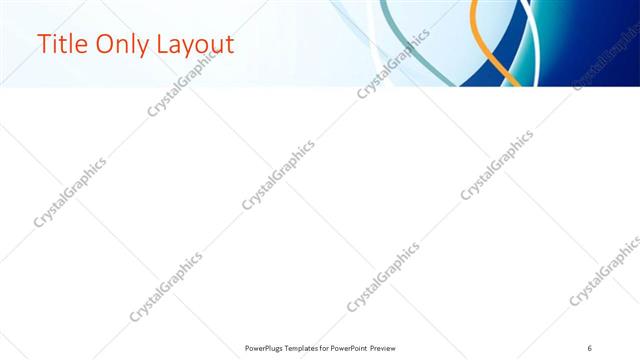 Title Only presentation slide layout